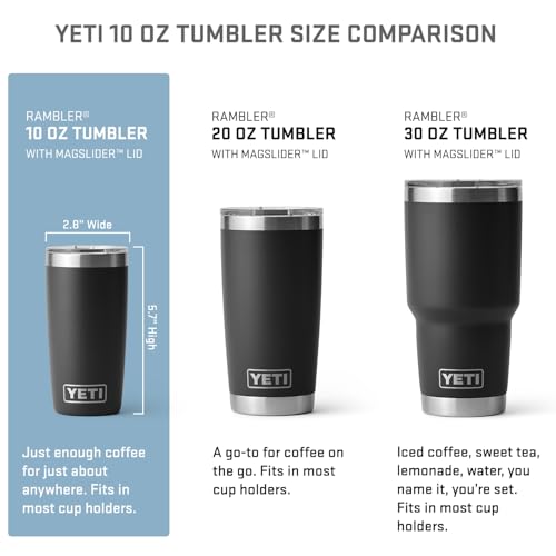 Image of YETI Rambler 10 oz Tumbler, Stainless Steel, Vacuum Insulated with MagSlider Lid, King Crab