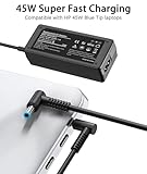 YOBVTBF 45W Laptop Charger Compatible with HP Pavilion 11 13 15, Elitebook 840 850 Stream 11 13 14 X2 TouchSmart 15-n 15-f Spectre x360 HP Chromebook 11 G3 G4 Blue Tip Power Adapter - Image 5