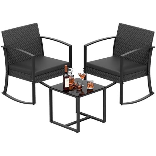Greesum 3 Pieces Outdoor Furniture Set Patio Bistro...