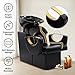 Shampoo Stations for Salon, Backwash Chair with Ceramic Bowl, Backwash Shampoo Unit, Sink Chair Station, Hair Washing Station for Barbershop