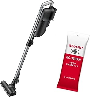 【紙パック5枚セット】シャープ コードレス 掃除機 EC-KR1-B 軽量 紙パック式 スティック ラクティブエア バッテリー着脱式