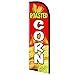 Roasted Corn Premium Windless Polyknit Feather Flag (3 x 11.5 feet)