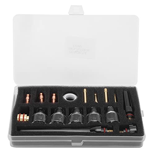 Image of WELDING TORNE ACCESSORIES KIT GLASSE CUP Brass Tungsten Pliers Complete Consumables WP-17/18/26 Argon Welding Gun Replacement Tool