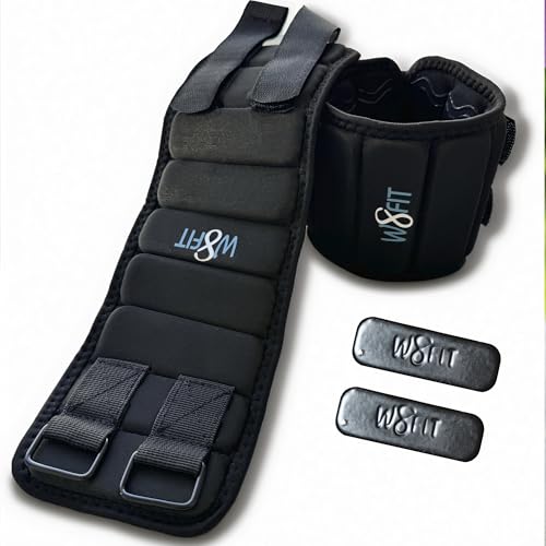 W8FIT Adjustable Ankle Leg Weights Set of 2 Washable with Removable Weights 3.5 LB set (Small 7”-10”) - image 1