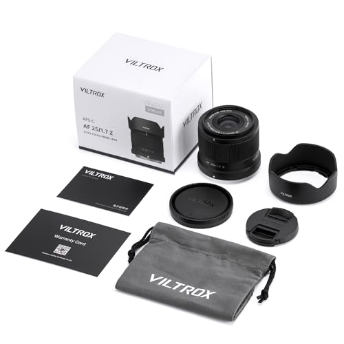 Image of VILTROX 25mm f1.7 Z, AF 25mm F1.7 Z-Mount for Nikon Z Mount, Auto Focus APS-C Z Mount Lens for Nikon Z7 II Z fc Z6 II Z50 II Z6 III Z7 Z30