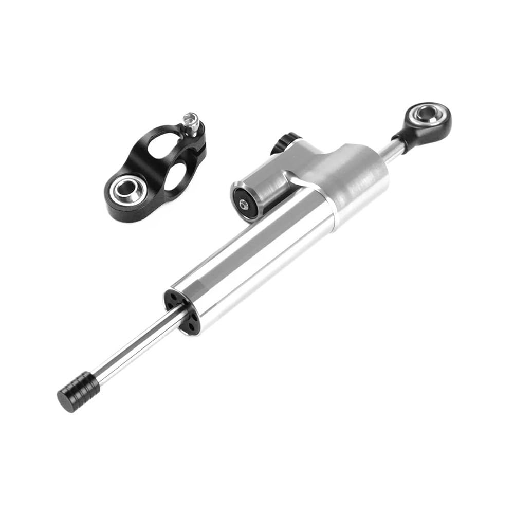 Amortisseur de direction moto universel kit de support argenté