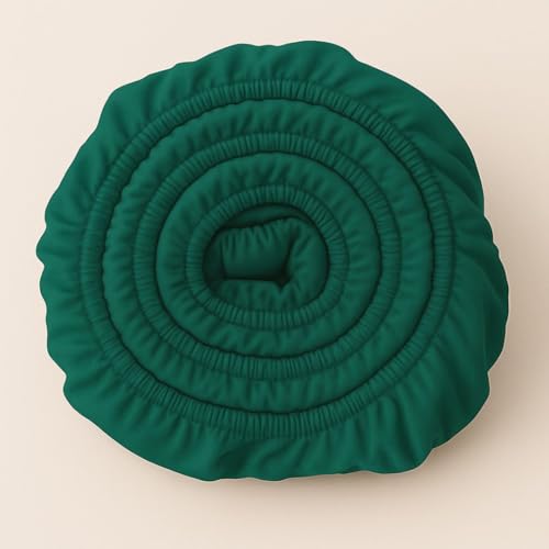 COZY HEAVEN | Premium Eukalyptus Spannbettlaken | 100% Tencel™ Lyocell | Ultra weich | Bis 30cm Höhe | Mit Seitenkennzeichnung | Atmungsaktiv | Ganzjährig geeignet (160x200, Royal Green)