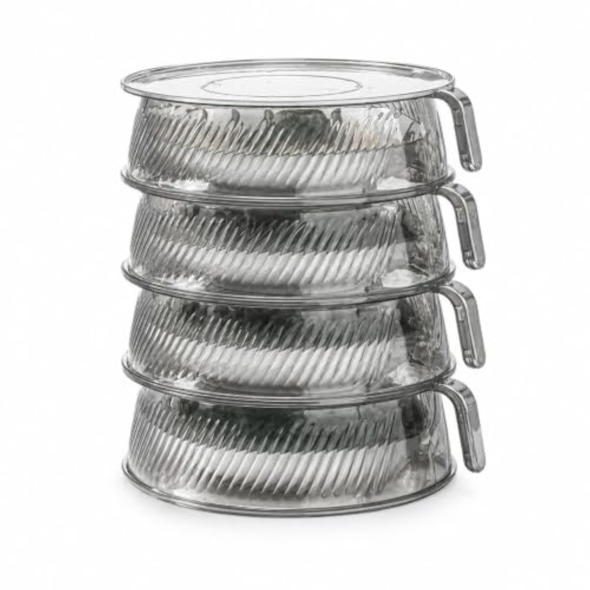 Transparent Insulated Food Cover with Layered Storage