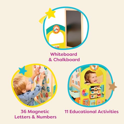 image for B. toys- B. play – School Play Set – Whiteboard & Chalkboard – 3