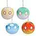 Genshin Impact - Portachiavi in peluche, 9,9 cm, peluche con mostro di melma, peluche Plushie, morbido cuscino per cosplay, per fan dei giochi (confezione da 4)