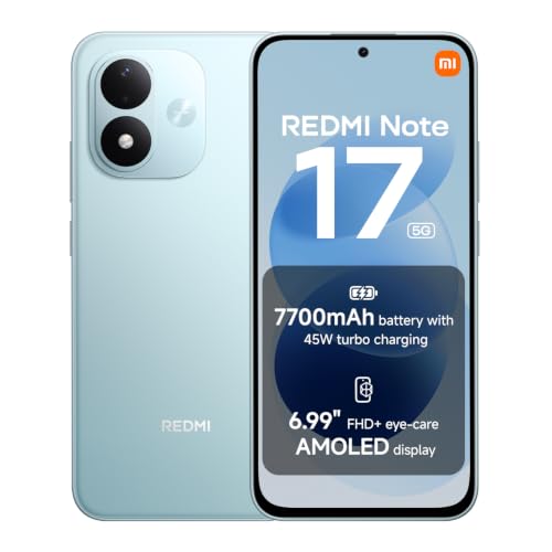 XIAOMI REDMI Note 17 5G, Smartphone 6+256GB, Sky Teal, 7700mAh battery