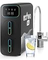 Ecoviva Water E8 800GPD Reverse Osmosis Water Filter, 9 Stage Tankless RO Water Filtration System, 2.5 : 1 Pure to Drain, Under Sink, with Smart Real-Time Display, Small RO Filter Water Purification