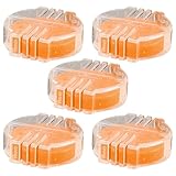 Gadpiparty 5 Piezas de Cera de Abejas para Hilo de Coser y Acolchar, Cera Acondicionadora Soluble en Agua, Caja Plástica Portátil Amarilla, Accesorios para Manualidades y Costura Artesanal