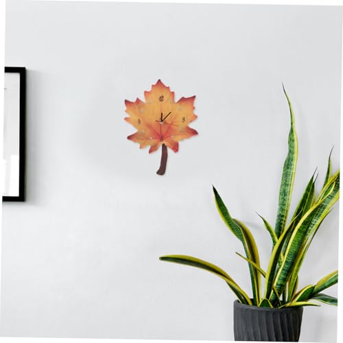 Horloge suspendue feuille d'érable chic idée cadeau maison - 5