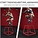 12/18/24 Inch Plyometric Jump Box Set, Steel Plyo Box with Anti-Slip Surface, Step Up Box for Workout, Plyometric Platform & Jumping Box for Home Gym Training Conditioning Strength Training, Red