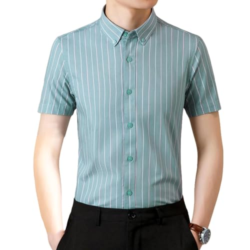 Chemise manches courtes coton décontractée pour terrasses et bureaux
