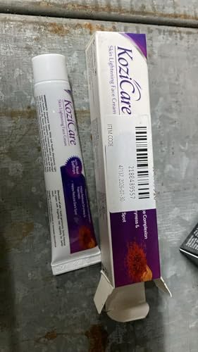 Image of Kozicare Skin Lightening Cream with Saffron | Kojic Acid Cream & Niacinamide Cream | Alpha Arbutin & Glutathione Cream | Dark Spot Removal Cream | Face Cream for Women | Face Cream for Glowing Skin- 15 Gm