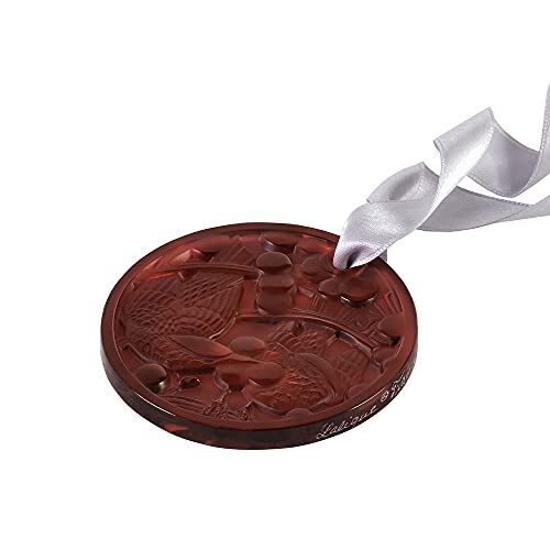 2021 Lalique Merles et Raisins, Christmas Ornament - Red Crystal