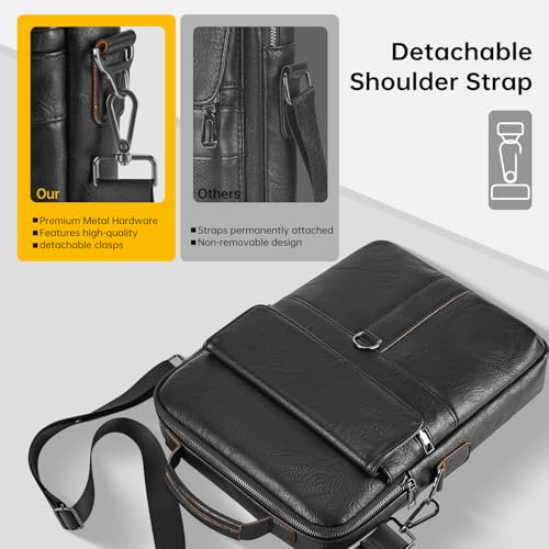 Sac à bandoulière en cuir pour iPad 11-13 pouces pochette de transport - 5