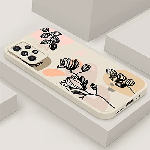 Coque Samsung A73 5G Sourire Fleurs Fleurie Anti-choc pour le Quotidien