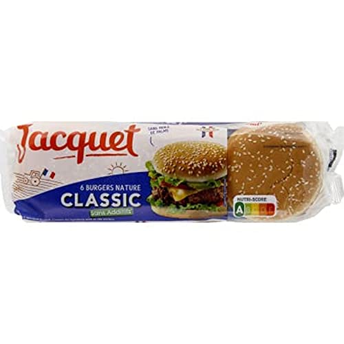 Jacquet Classic Burger Nature - 6 x 350 g - 6 unidades de 350 g