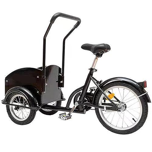 Triciclo multifuncional para mascotas con doble freno, pedales antideslizantes, conducción segura, súper carga, ideal para viajes de mascotas y aventuras al aire libre
