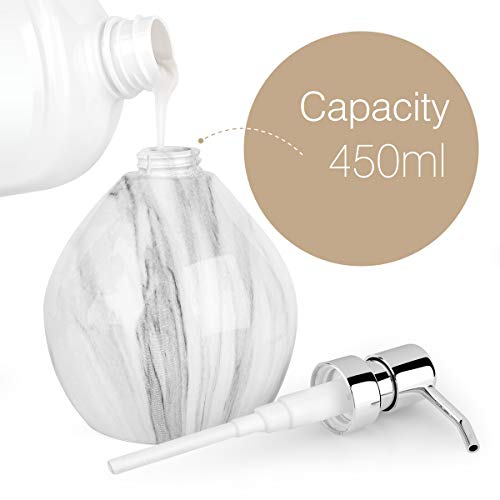 image for Luxspire Hand Soap Dispenser, 15.2 oz Countertop Hand Lotion Pump Bott