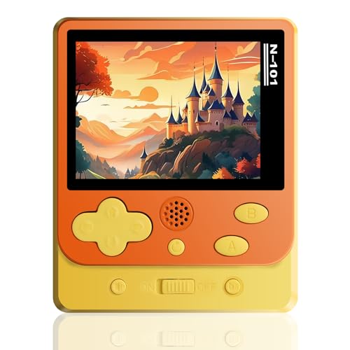 WAOYER Retro Handheld Games Console for Kids Adults, Built-in 319 Classic Games Mini Portable 2.5" Screen Video Gaming Emulator Console Toy Birthday Gifts for Boys Girls Age 6 7 8 9 10 (Orange)
