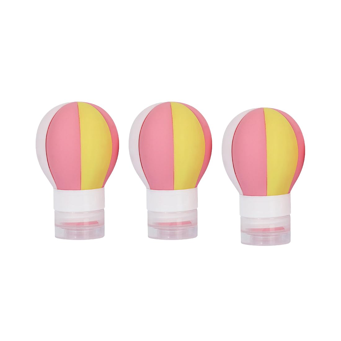 Elisaia Leak Proof Silicone Travel Bottles,Silicone Travel Size Containers for toiletries, Refillable and Leakproof Travel shampoo and conditioner bottles (A)