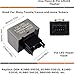 iJDMTOY 8-Pin LM449 81980-50030 066500-4650 Electronic LED Flasher Assy Relay Fix Compatible with Lexus Scion or Toyota LED Turn Signal Light Bulbs