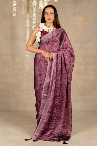 Image of MIRCHI FASHION Saree for Woman Chiffon Shibori Printed | Lightweight Regular Use and Professional Office Sari with Blouse Piece