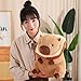 LVQING Cute Capybar Stuffed Animals with Wearable Toast headsetwear Capybar, Gifts for Kids (11 in Bread Capybar)