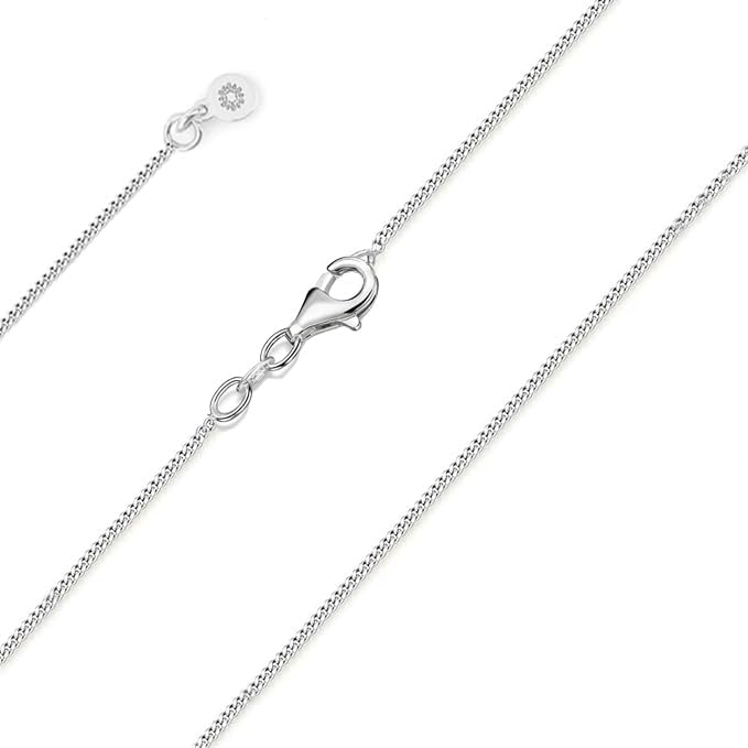 Chaîne gourmette en argent de 1,1 mm idéale pour le quotidien