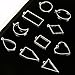 Open Bezels for Resin, 80Pcs 2 Colors 10 Styles Hollow Frames Pendants Resin Jewelry Making Supplies Necklace Pendant Mold