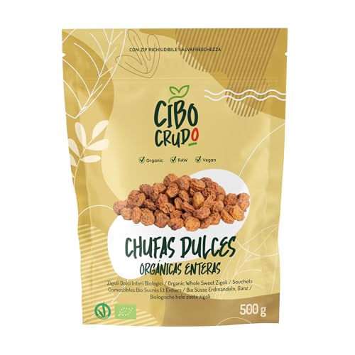 Chufas Secas a Granel Ecologica sin Cascara - 500g. Chufa También Conocido como Tiger Nut o Cyperus Esculentus. Contiene Carbohidratos Fibra Proteínas Vitaminas y Minerales. Para Horchata de Chufa.