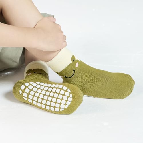Belsmi Baby Socks Anti Slip Toddler Kids Ankle Crew Socks with Grips Long Stocking Thick Warm Thick Cotton Winter Socks3