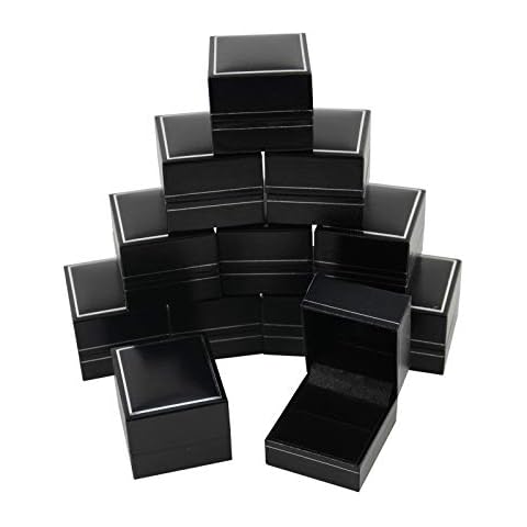 boxdisplays Luxury Leatherette Ring Boxes Cover