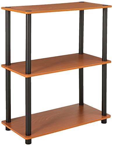 Alea's Deals 59% Off Furinno Turn-N-Tube Display Rack, 3-Tier Single, Light Cherry/Black! Was $48.99!  
