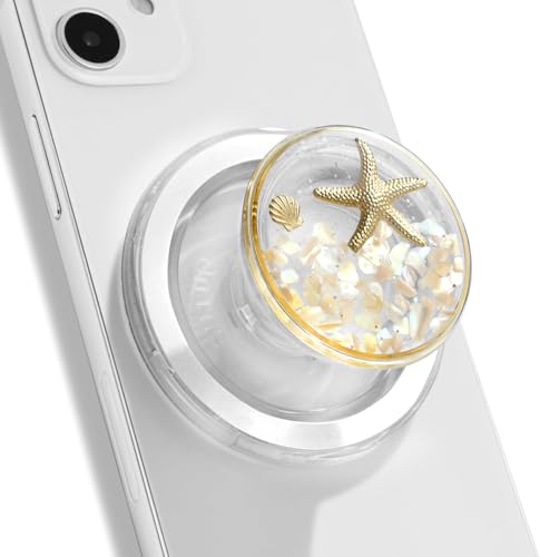 Soporte magnético expandible y plegable para tablet y smartphone crema