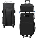 KOMODAY 62L Nevera Grande con Ruedas, 4 en 1 Multifuncional, a Prueba de Fugas, aislada, Suave, con Ruedas y asa, Enfriador de Mochila para Bebidas, Bebidas, Playa, Camping, Viajes al Aire Libre