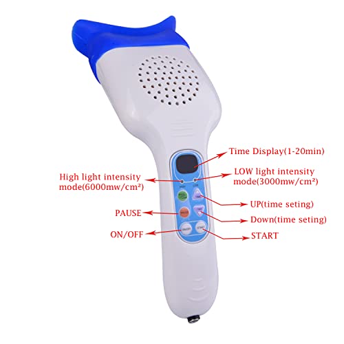 Image of Dental Teeth Whitening Lamp System LED Bleaching Accelerator Cool Blue Light 6 Powerful LED Tubes