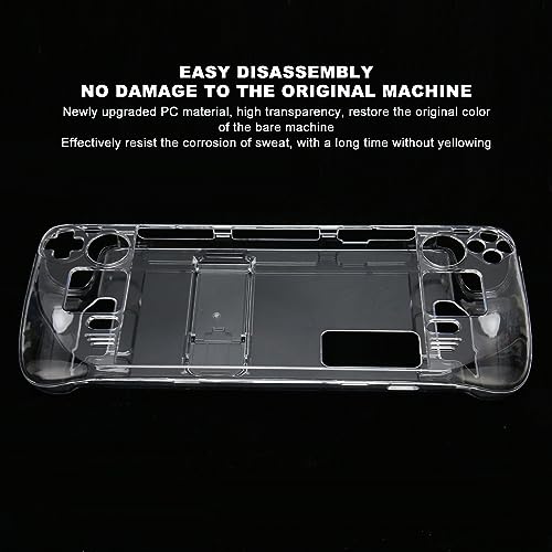 Coque Steam Deck transparente avec béquille de support intégrée - 6