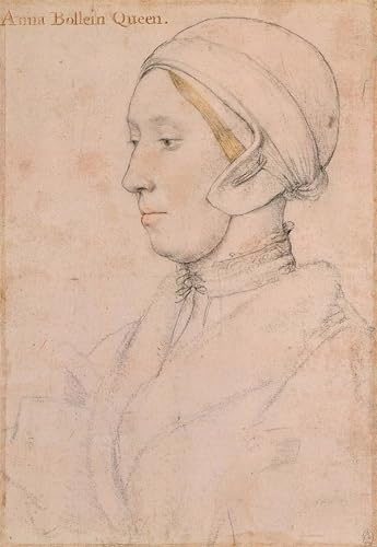 Peinture sur toile SERENDIPITP Anne Boleyn par Hans Holbein le Jeune style nordique