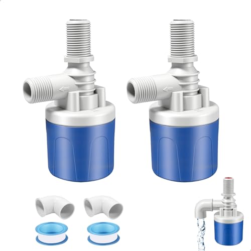 Design compatto: questa galleggiante serbatoio acqua compatta è più piccola delle valvole a sfera tradizionali ed è quindi ideale per spazi di montaggio ristretti. Nonostante le sue dimensioni, la livello acqua serbatoio offre una portata d'acqua potente e prestazioni di chiusura affidabili.