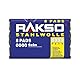 RAKSO Stahlwolle extrafein 0000-8 Pads, poliert gewachstes Holz, Kupfer, Messing, mattiert Oberflächen, säubert Glas