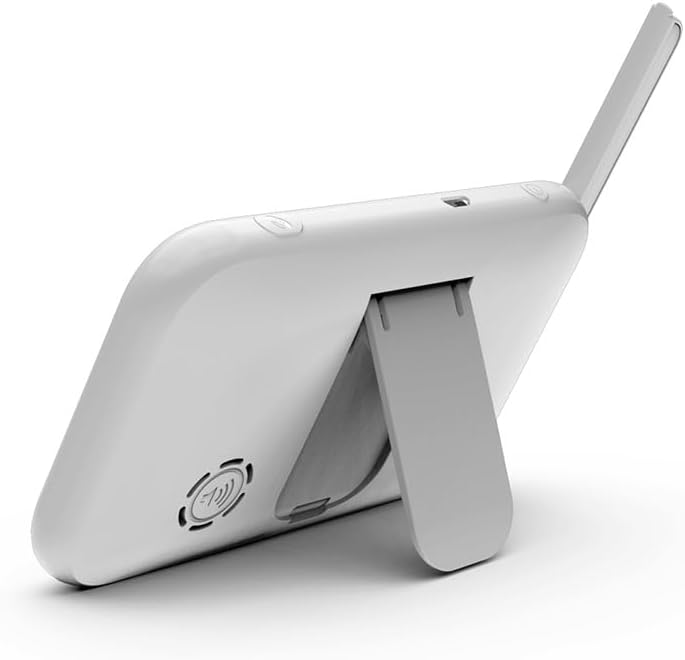 Spate view of the Generic ABM200 parent unit (monitor) showing the foldable kickstand and speaker grill.