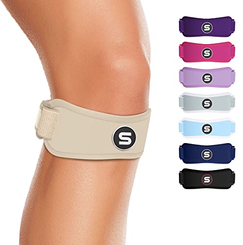 Sleeve Stars Swedish Brand Patellar Tendon Support Strap for Women & Men Effective Osgood Schlatter Knee Brace Youth & Kids Knee Brace with 3 Adjustable Length fits 12