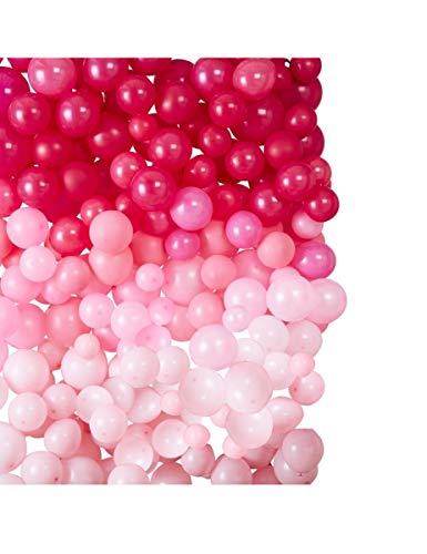 Ballons roses ombrés Ginger Ray haut de gamme en latex dense pour arche volumineuse