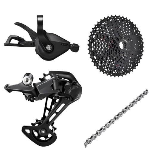 �݊���������܂� �V�}�m DEORE M5100 1x11 �X�s�[�h MTB �O���[�v�Z�b�g�A11 �X�s�[�h �V�t�^�[ ���o�[ ���A�f�B���C���[�A�}�E���e���o�C�N�p 46T 50T 52T �J�Z�b�g�ɑΉ��B(11-46T Black N)