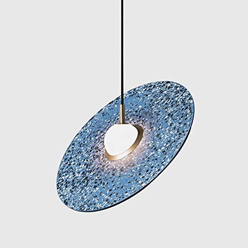 Lustre en marbre noble et laiton style rétro américain pour îlot de cuisine chic